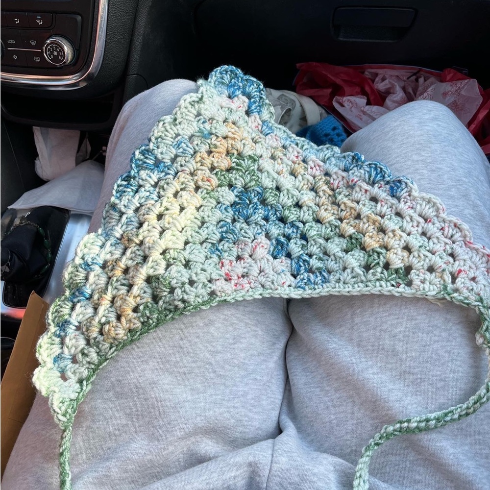 handmade crochet bandana
